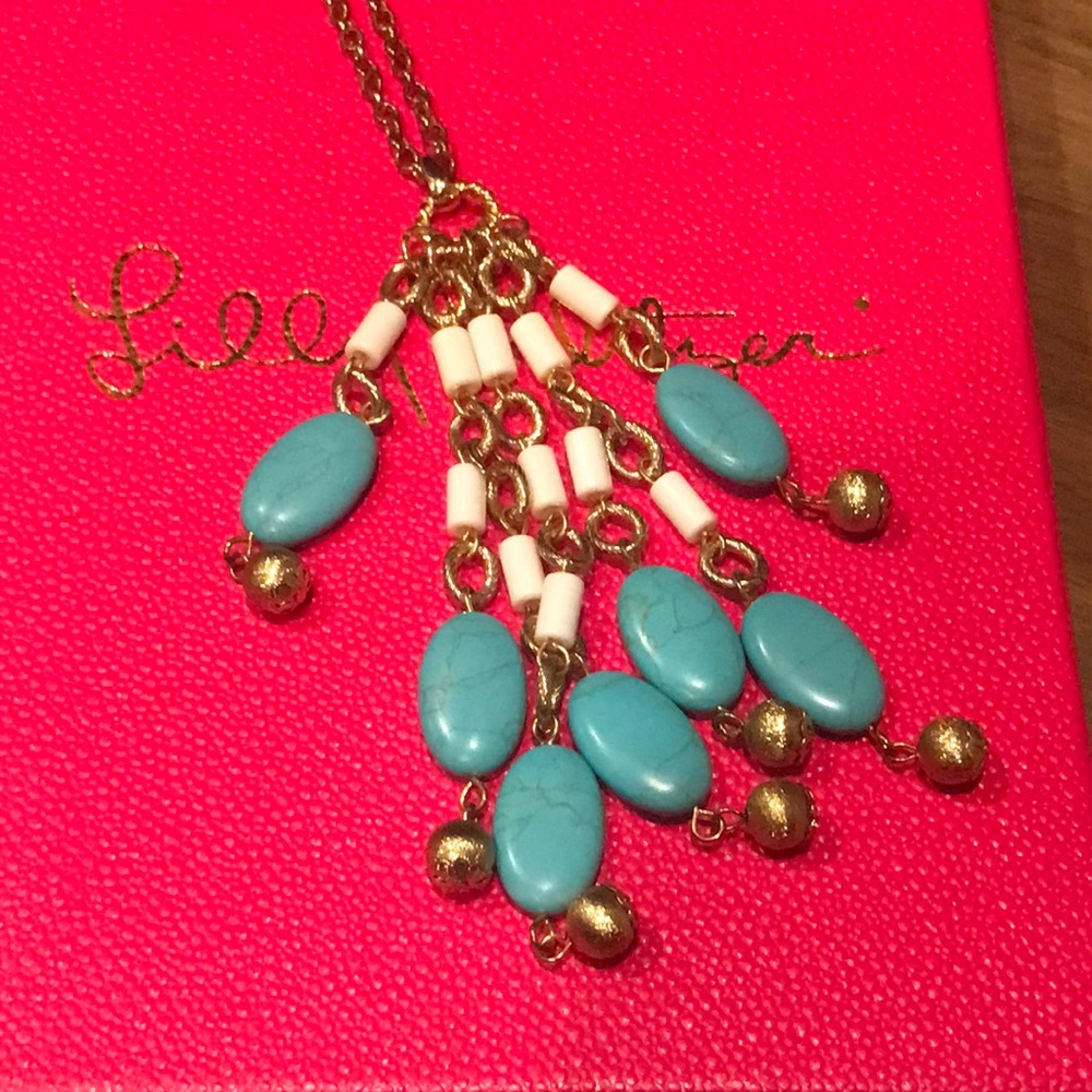 Lilly Pulitzer gold necklace